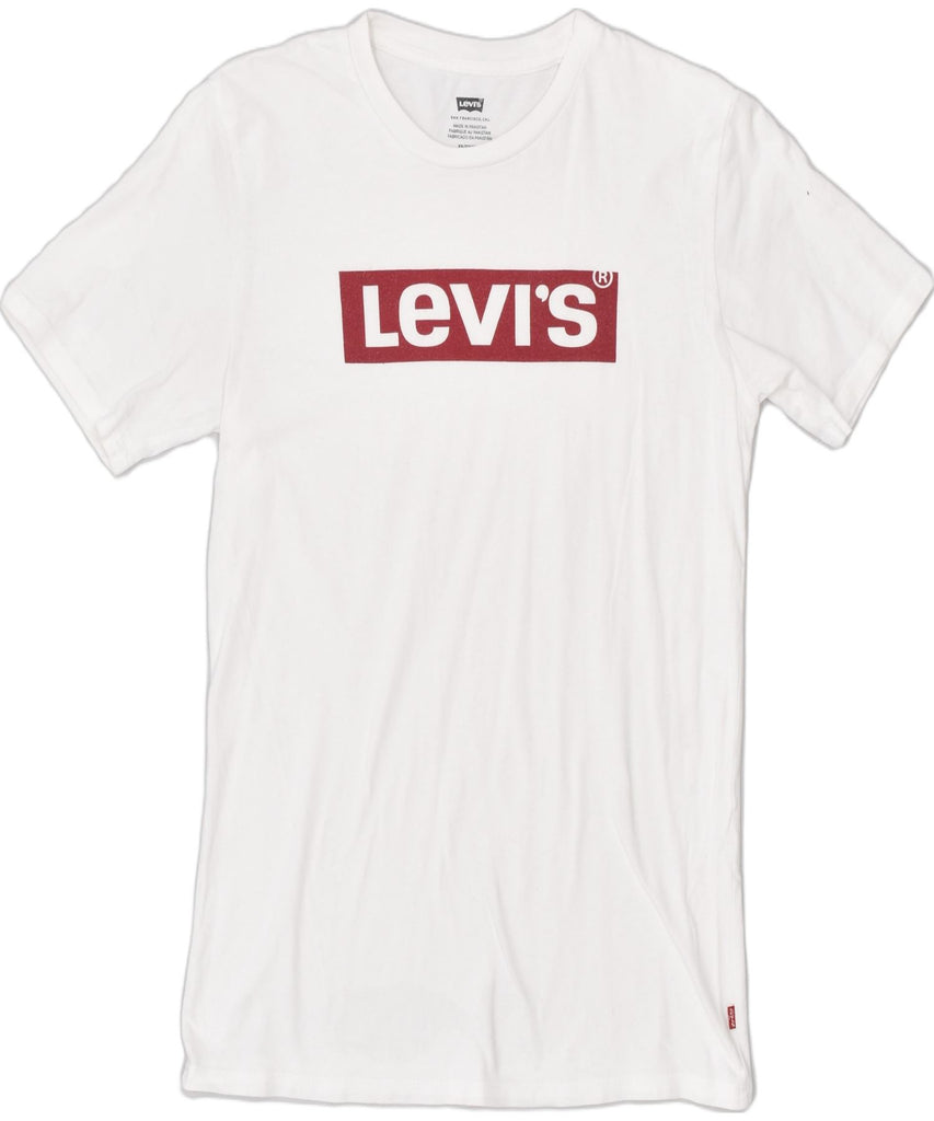 LEVI'S Mens Graphic Graphic T-Shirt Top XS White | Vintage | Thrift | Second-Hand | Used Clothing | Messina Hembry 