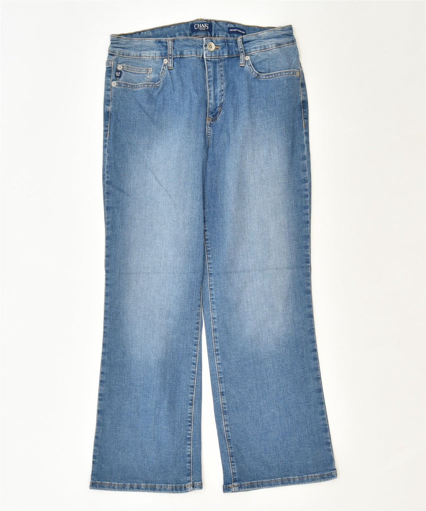 CHAPS Womens Crop Kick Mid Rise Bootcut Jeans W30 L27 Blue Cotton | Vintage | Thrift | Second-Hand | Used Clothing | Messina Hembry 