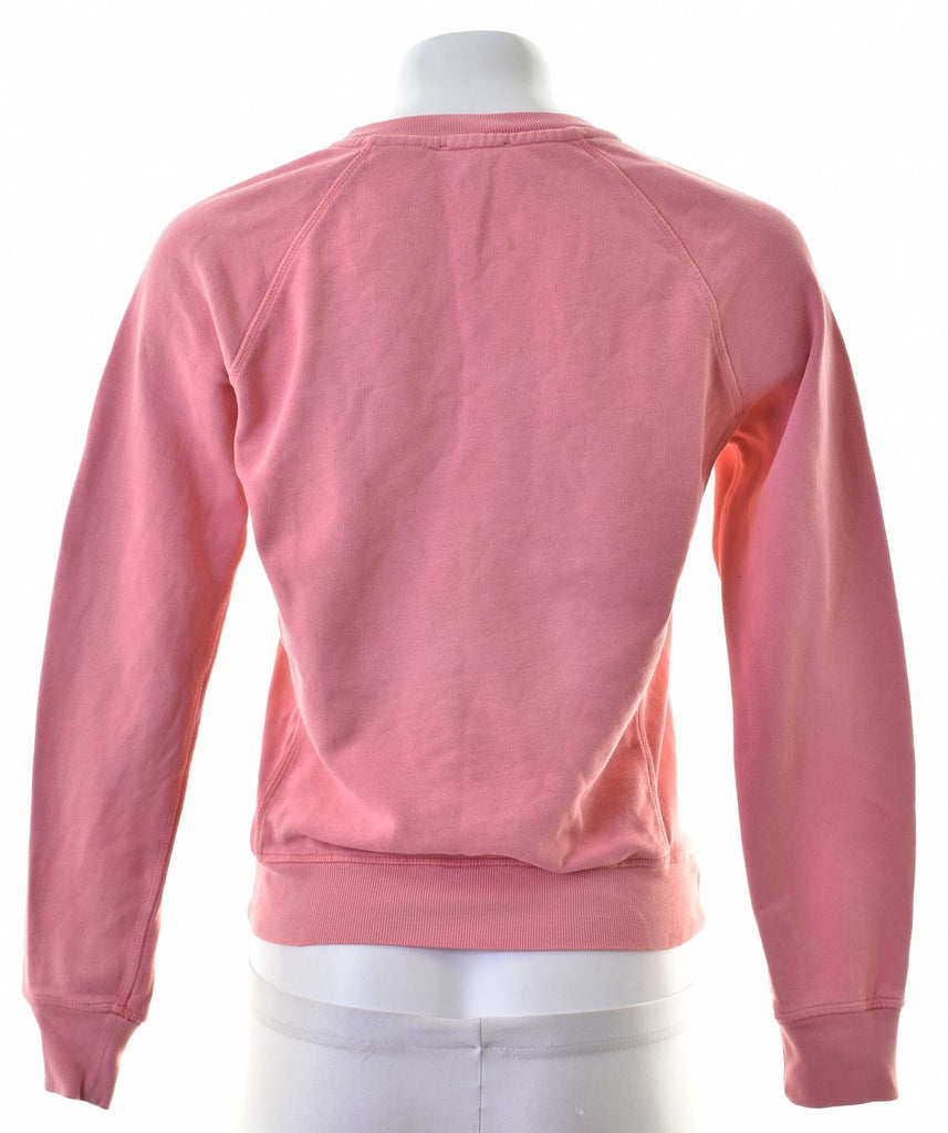 LEVI'S Womens Sweatshirt Jumper UK 6 XS Pink Cotton Loose Fit | Vintage | Thrift | Second-Hand | Used Clothing | Messina Hembry 