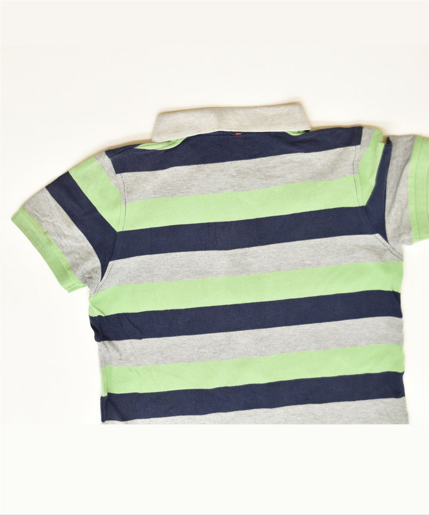 SUN68 Boys Polo Shirt 7-8 Years Multicoloured Striped Cotton Classic | Vintage | Thrift | Second-Hand | Used Clothing | Messina Hembry 