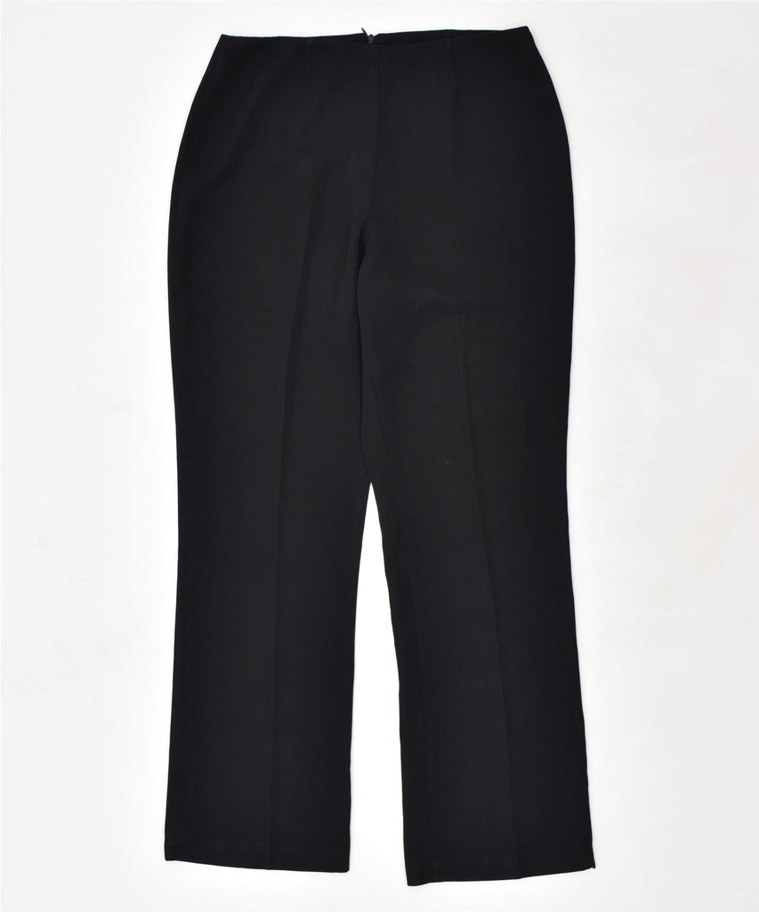 VINTAGE Womens Straight Casual Trousers Size 46 Black | Vintage | Thrift | Second-Hand | Used Clothing | Messina Hembry 