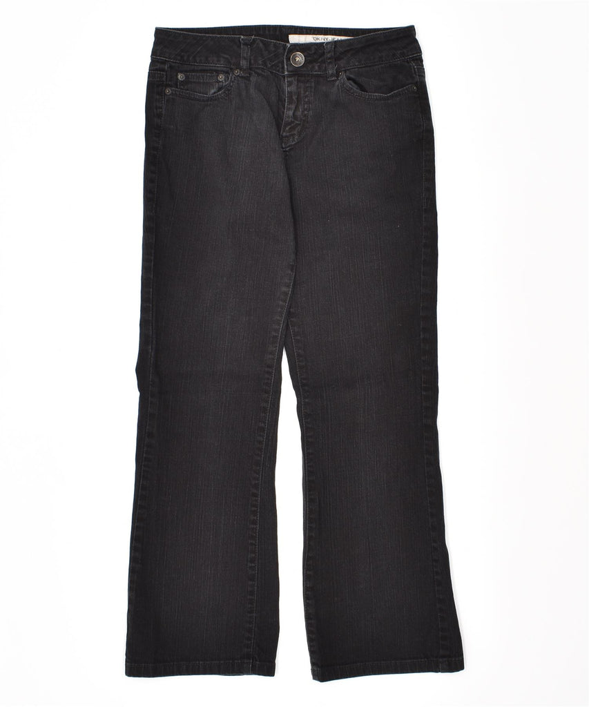 DKNY Womens Flared Jeans US 8 Medium W29 L27 Black Cotton | Vintage | Thrift | Second-Hand | Used Clothing | Messina Hembry 