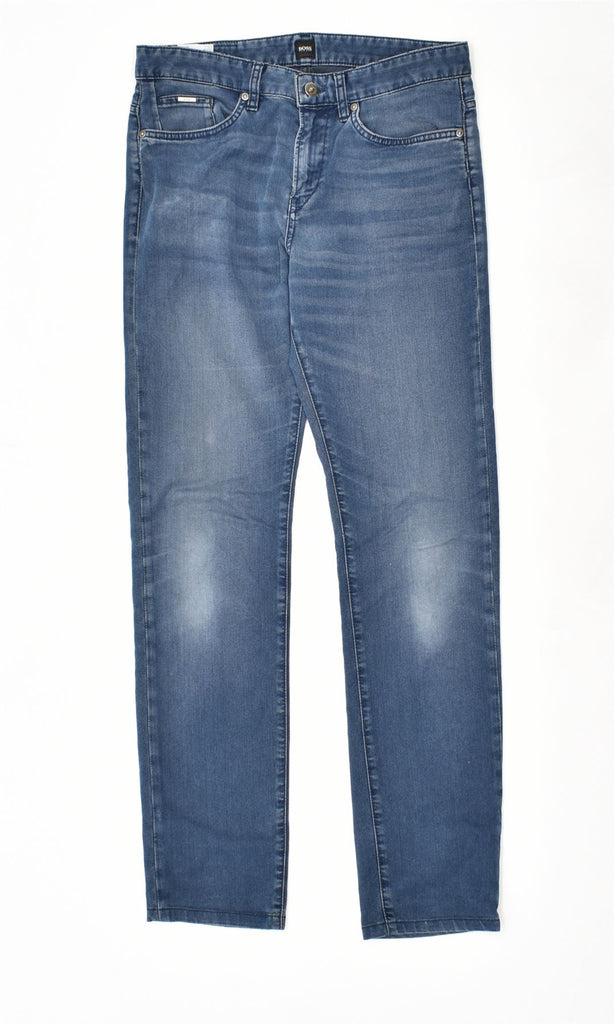 HUGO BOSS Mens Slim Jeans W31 L34 Blue Cotton | Vintage | Thrift | Second-Hand | Used Clothing | Messina Hembry 