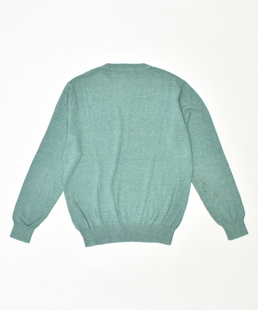 J. CREW Mens Slim Crew Neck Jumper Sweater Medium Green Cotton | Vintage | Thrift | Second-Hand | Used Clothing | Messina Hembry 