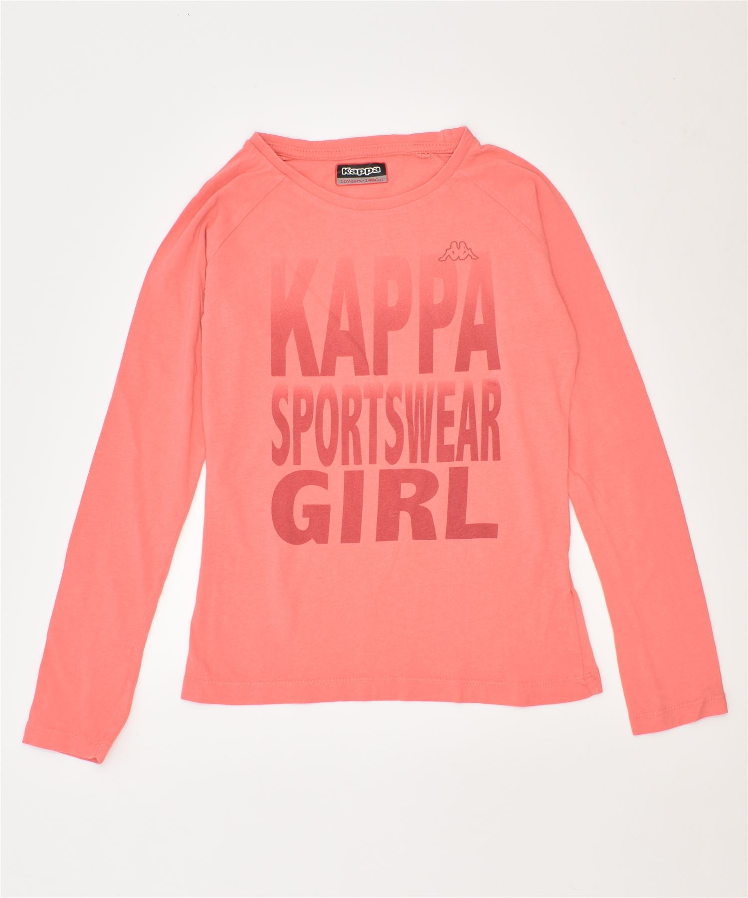 vokal Spectacle sød KAPPA Girls Graphic Top Long Sleeve 9-10 Years Pink | Vintage & Second-Hand  Clothing Online | Thrift Shop