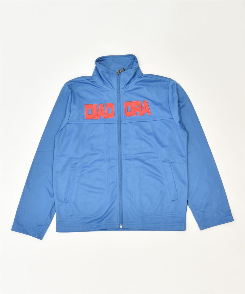 DIADORA Boys Graphic Tracksuit Top Jacket 9-10 Years Medium Blue Sports | Vintage | Thrift | Second-Hand | Used Clothing | Messina Hembry 