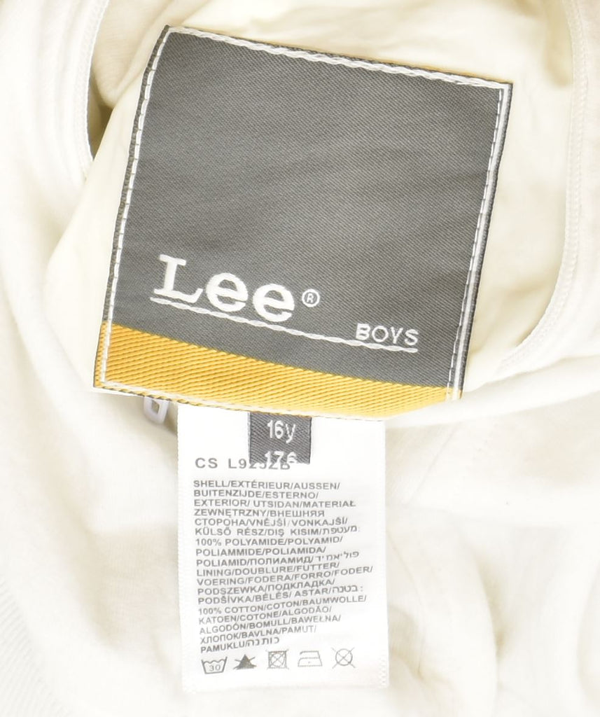 LEE Girls Reversible Bomber Jacket 15-16 Years White Polyamide Sports | Vintage | Thrift | Second-Hand | Used Clothing | Messina Hembry 