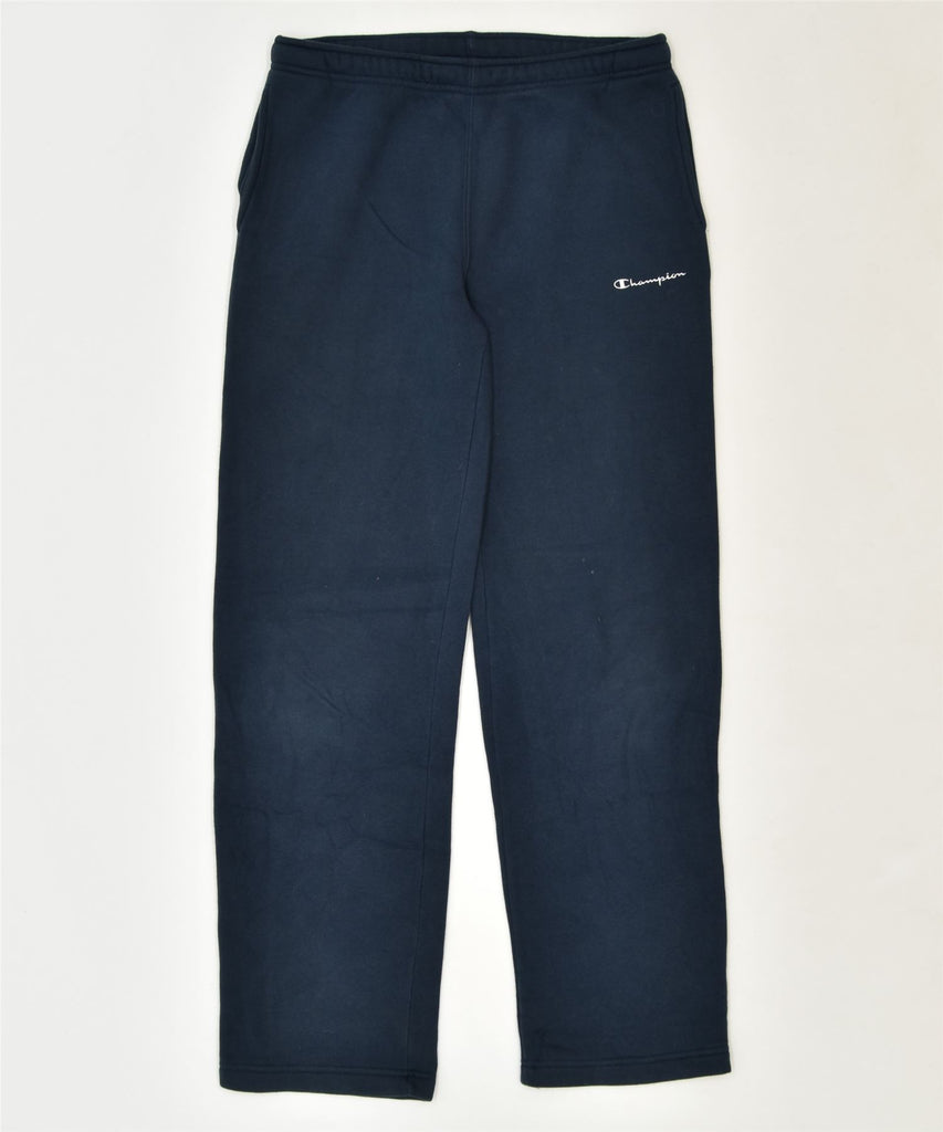 CHAMPION Girls Tracksuit Trousers 13-14 Years Navy Blue Cotton Sports | Vintage | Thrift | Second-Hand | Used Clothing | Messina Hembry 