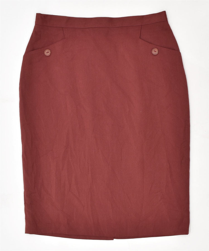 ANDREINA CASTELLANI Womens Pencil Skirt W30 Medium Red Vintage | Vintage | Thrift | Second-Hand | Used Clothing | Messina Hembry 