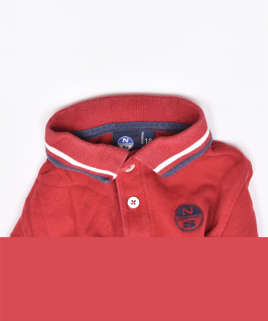 NORTH SAILS Boys Long Sleeve Polo Shirt 12-18 Months Red Cotton | Vintage | Thrift | Second-Hand | Used Clothing | Messina Hembry 