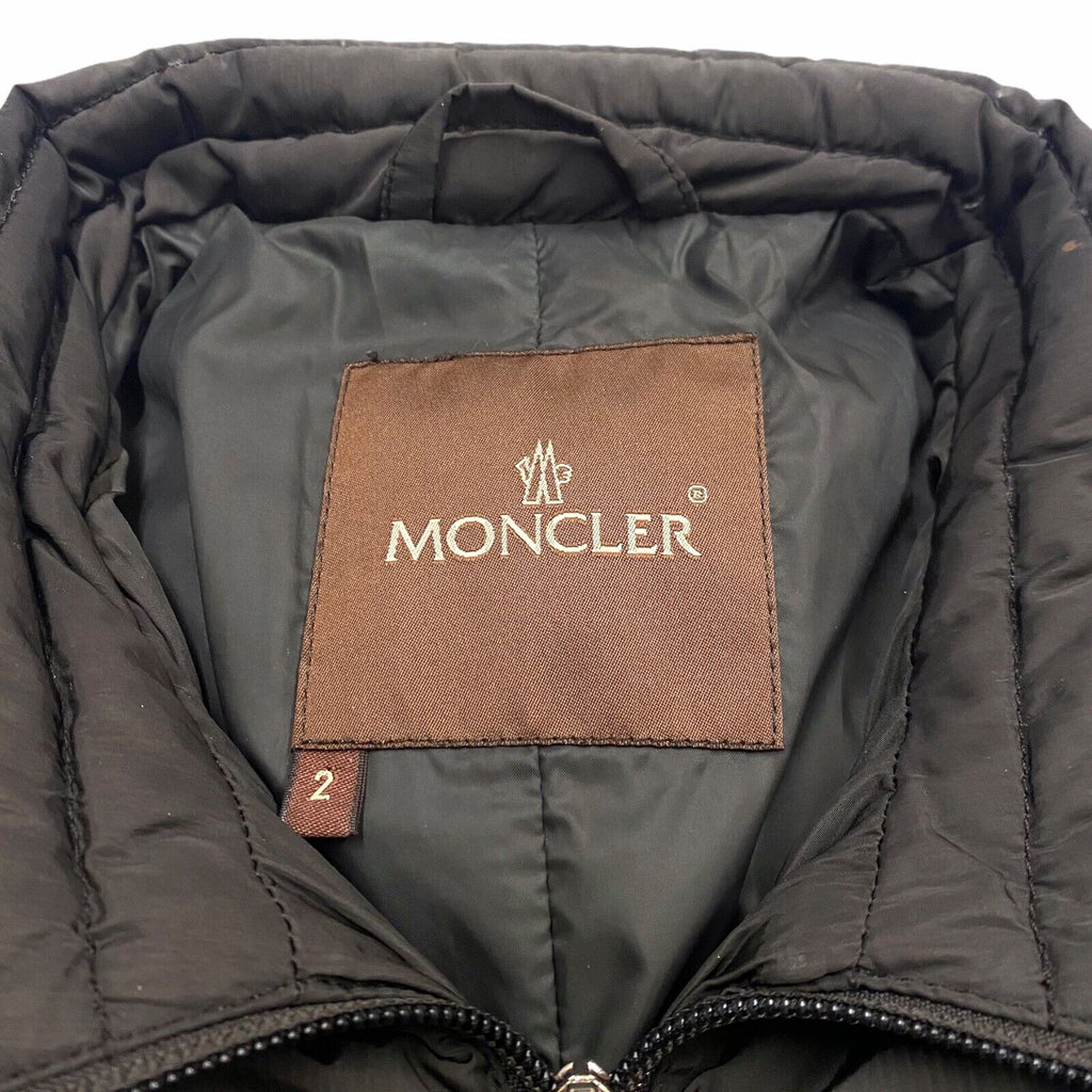 Moncler Women's Down Padded Coat | Vintage High End Designer Dark Grey VTG | Vintage Messina Hembry | Thrift | Second-Hand Messina Hembry | Used Clothing | Messina Hembry 