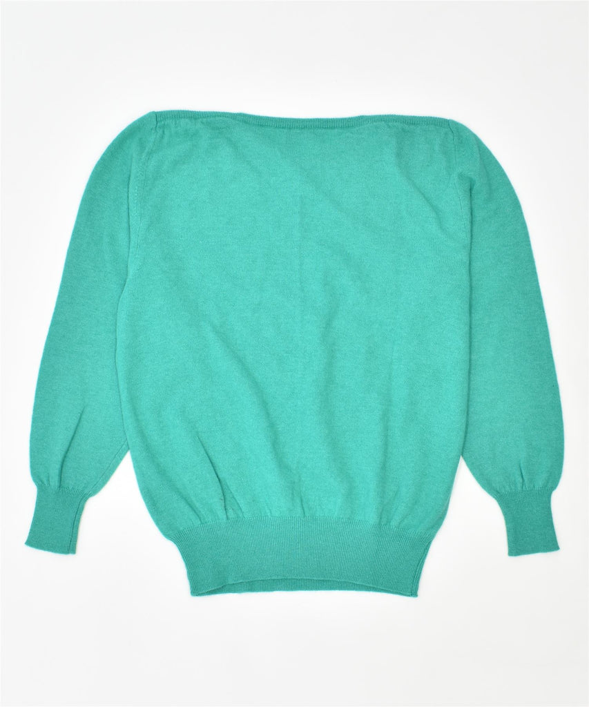 LIABEL DIFFUSION Womens Crew Neck Jumper Sweater IT 48 XL Green Wool | Vintage | Thrift | Second-Hand | Used Clothing | Messina Hembry 