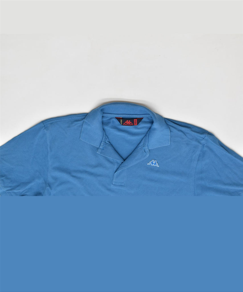 KAPPA Mens Polo Shirt Medium Blue Cotton | Vintage | Thrift | Second-Hand | Used Clothing | Messina Hembry 