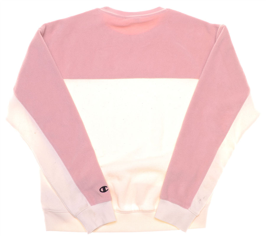 CHAMPION Girls Fleece Jumper 13-14 Years XL Pink Polyester | Vintage | Thrift | Second-Hand | Used Clothing | Messina Hembry 