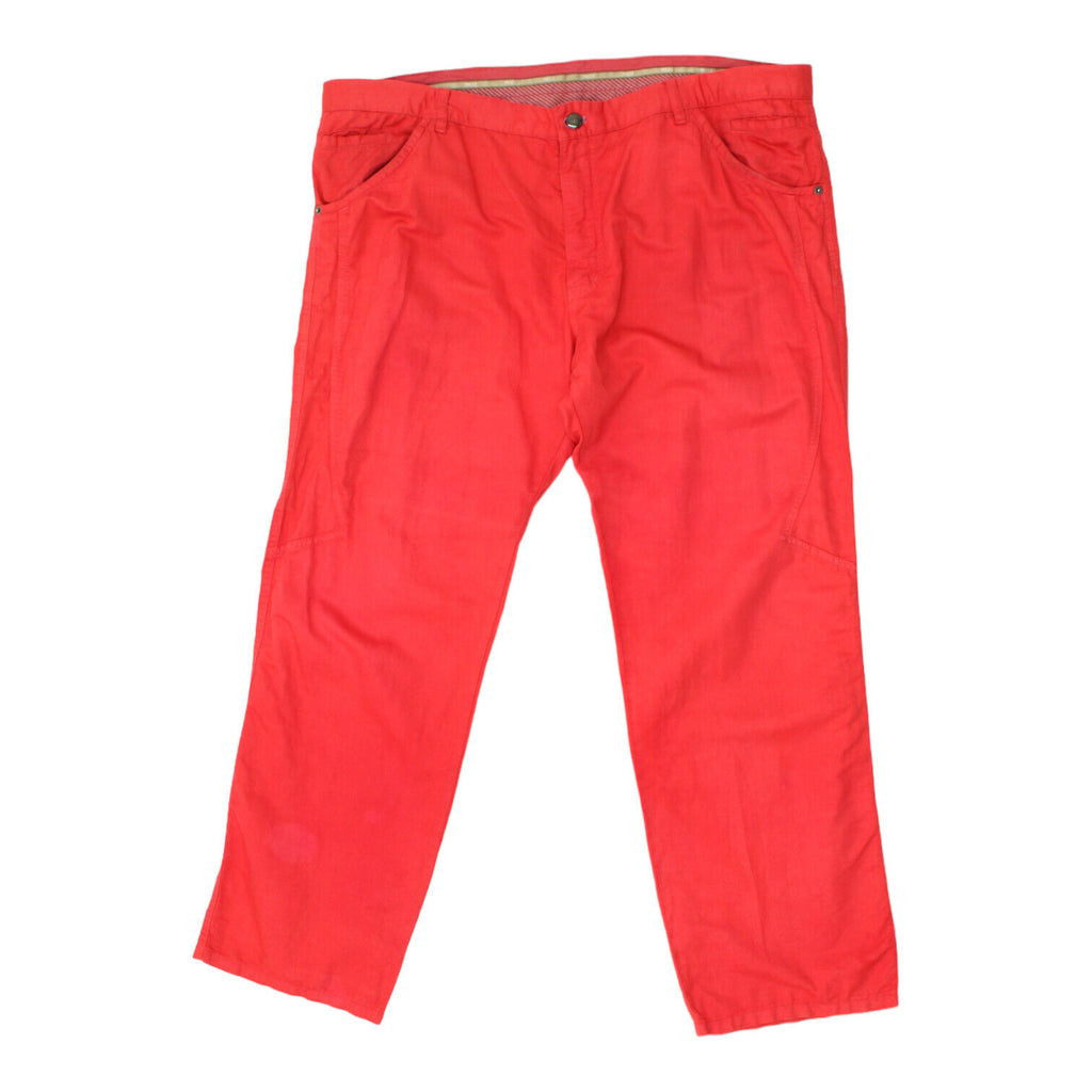 MCs Marlboro Classics Mens Red Chino Trousers | Vintage High End Designer VTG | Vintage Messina Hembry | Thrift | Second-Hand Messina Hembry | Used Clothing | Messina Hembry 