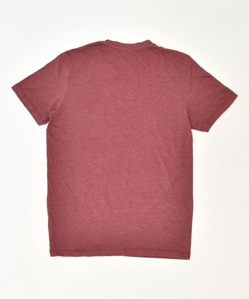 JACK & JONES Mens T-Shirt Top XS Maroon Cotton Sports | Vintage | Thrift | Second-Hand | Used Clothing | Messina Hembry 