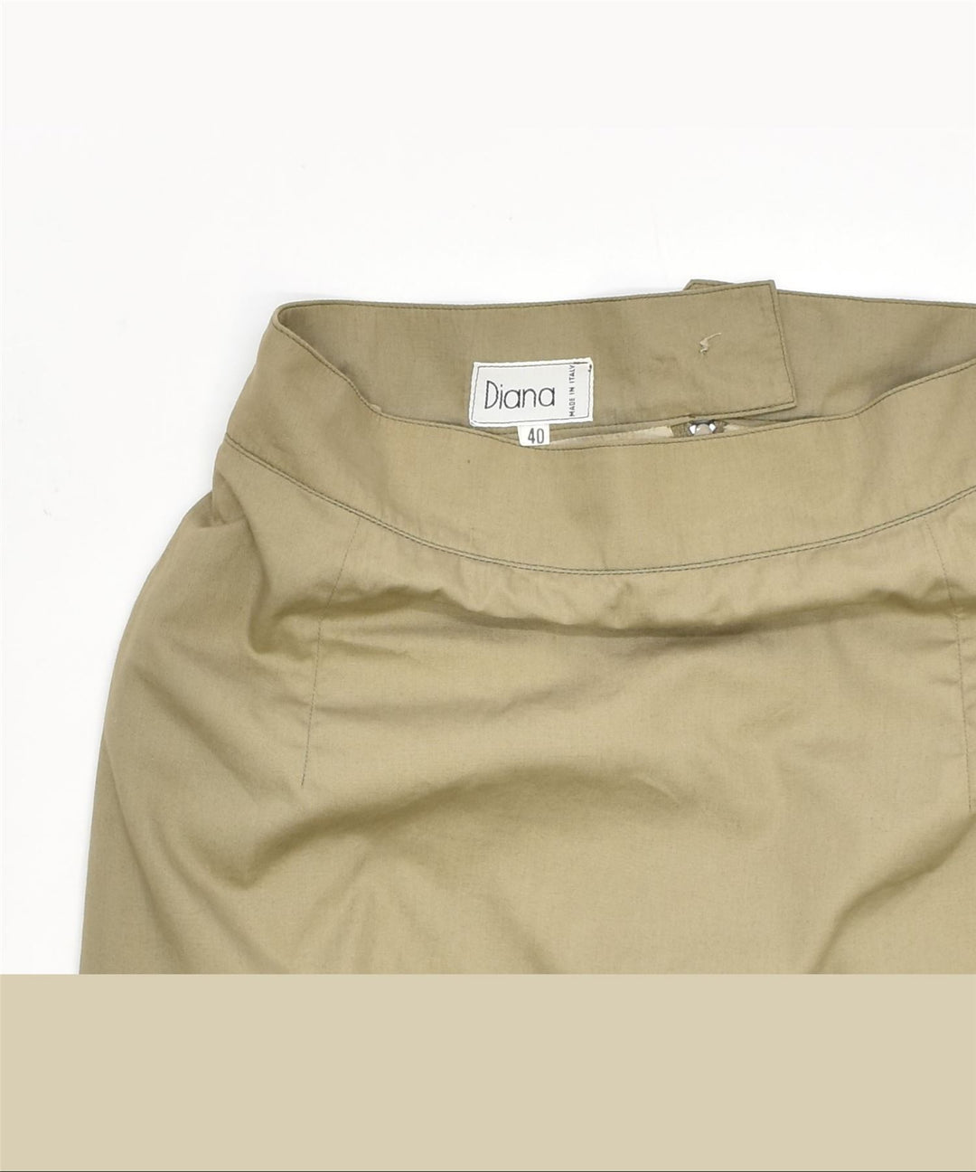DIANA Womens Pencil Skirt IT 40 Small W26 Khaki Vintage | Vintage | Thrift | Second-Hand | Used Clothing | Messina Hembry 