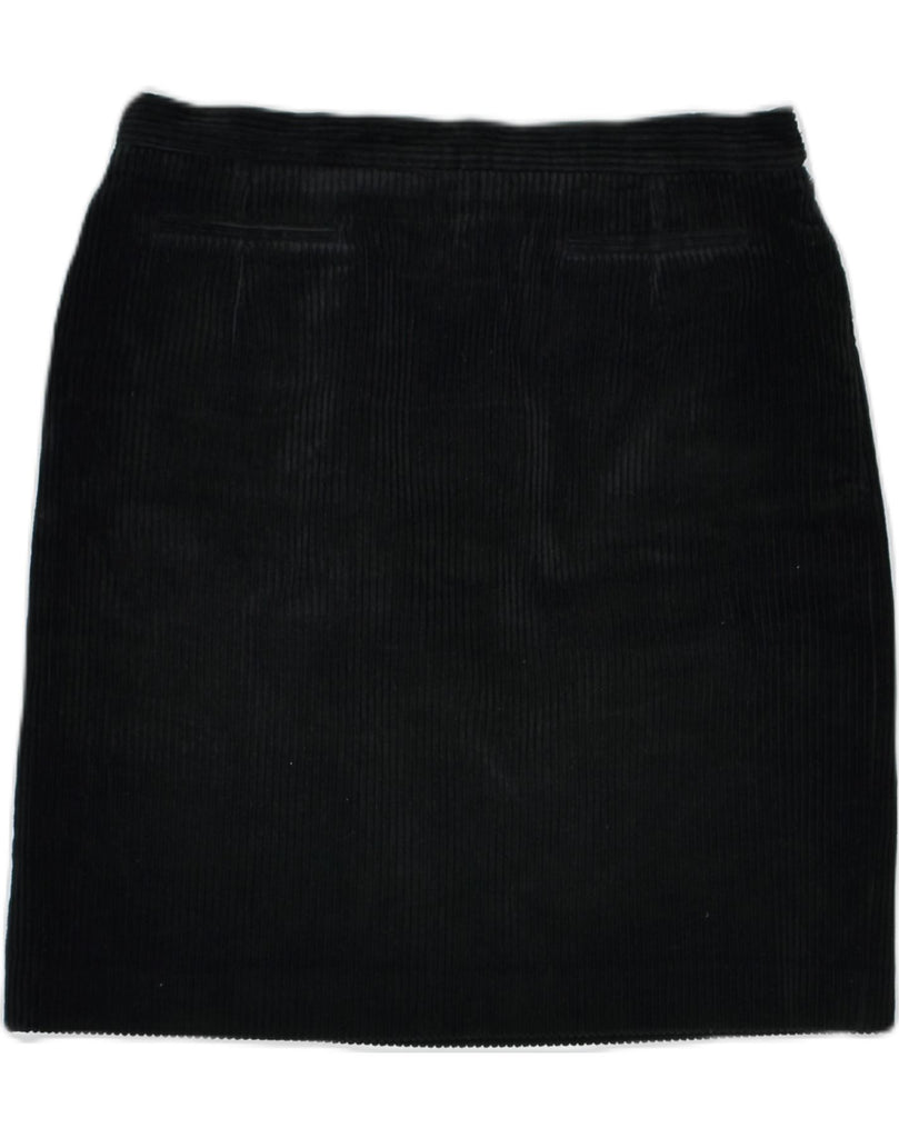 SCAPA Womens Corduroy Skirt IT 40 Small W28 Black | Vintage | Thrift | Second-Hand | Used Clothing | Messina Hembry 