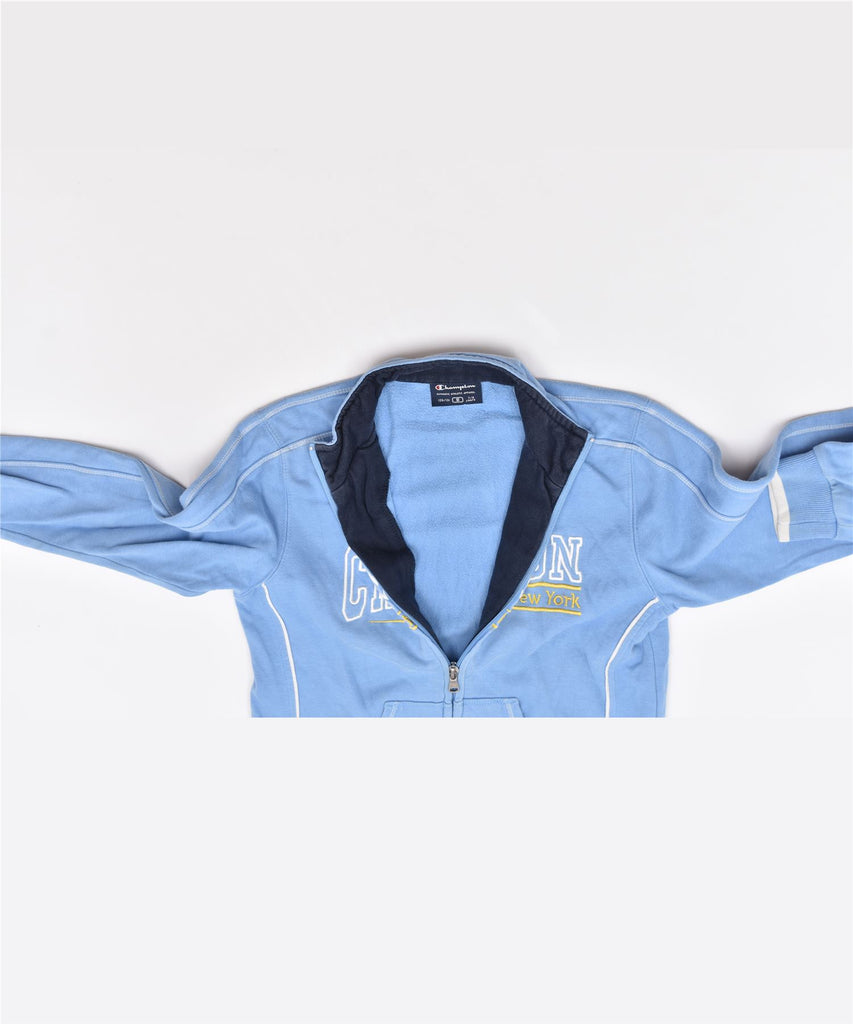 CHAMPION Boys Graphic Tracksuit Top Jacket 7-8 Years Small Blue Sports | Vintage | Thrift | Second-Hand | Used Clothing | Messina Hembry 