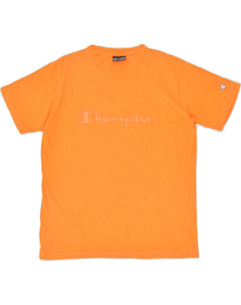 CHAMPION Boys Graphic T-Shirt Top 13-14 Years Orange Cotton | Vintage | Thrift | Second-Hand | Used Clothing | Messina Hembry 