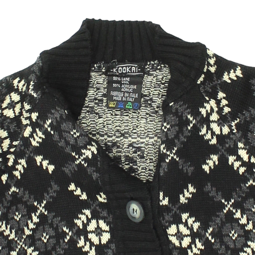 Kookai Womens Bomber Style Wool Acrylic Cardigan | Vintage Designer Sweater VTG | Vintage Messina Hembry | Thrift | Second-Hand Messina Hembry | Used Clothing | Messina Hembry 