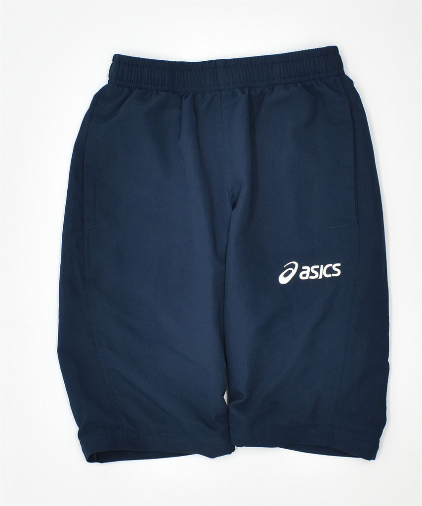 ASICS Boys Sport Shorts 7-8 Years Blue Polyester | Vintage | Thrift | Second-Hand | Used Clothing | Messina Hembry 