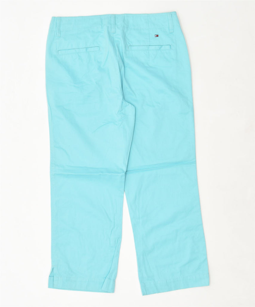 TOMMY HILFIGER Womens Chino Trousers W32 L25 Turquoise Cotton | Vintage | Thrift | Second-Hand | Used Clothing | Messina Hembry 