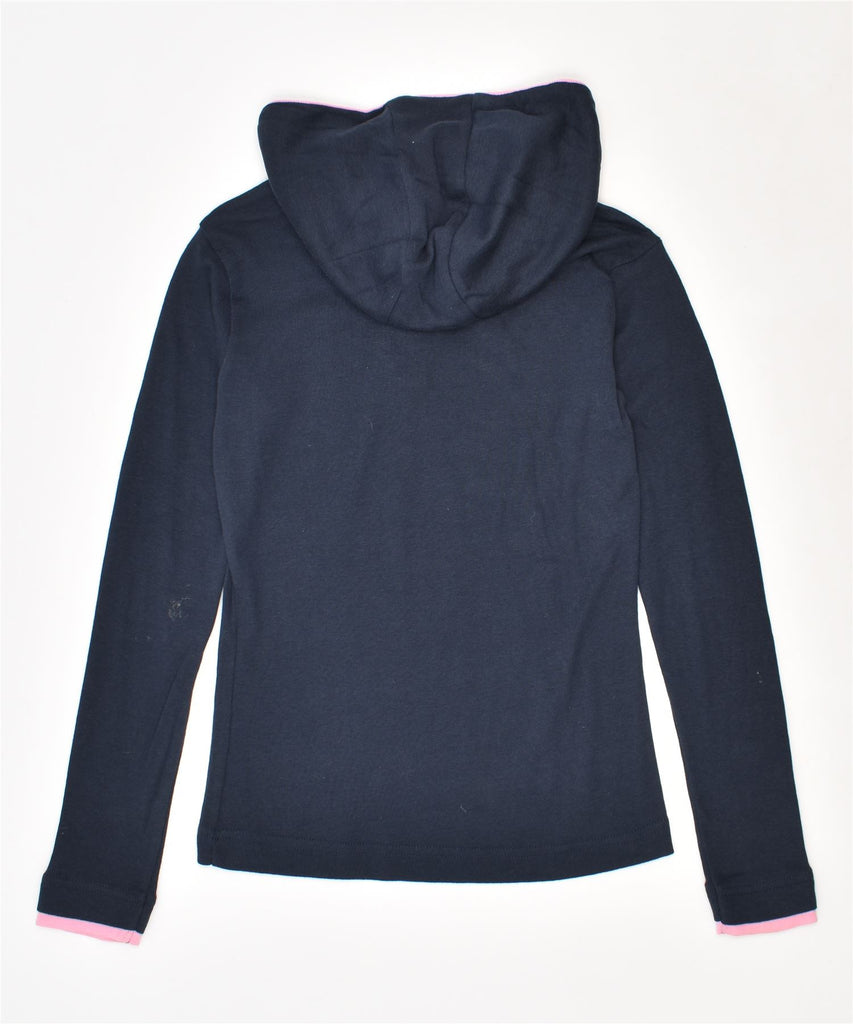 CHAMPION Girls Hooded Top Long Sleeve 9-10 Years Medium Navy Blue | Vintage | Thrift | Second-Hand | Used Clothing | Messina Hembry 