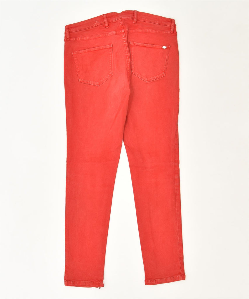 MASSIMO DUTTI Womens Crop Slim Jeans US 6 Medium W30 L28 Red Classic | Vintage | Thrift | Second-Hand | Used Clothing | Messina Hembry 