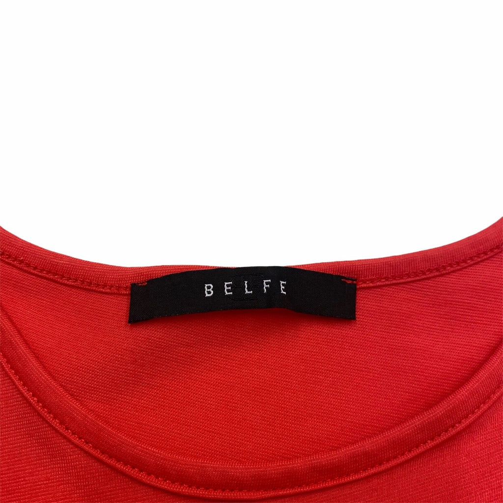 Belfe & Belfe Women's Sport A Porter Tshirt | Vintage High End Designer Red Top | Vintage Messina Hembry | Thrift | Second-Hand Messina Hembry | Used Clothing | Messina Hembry 