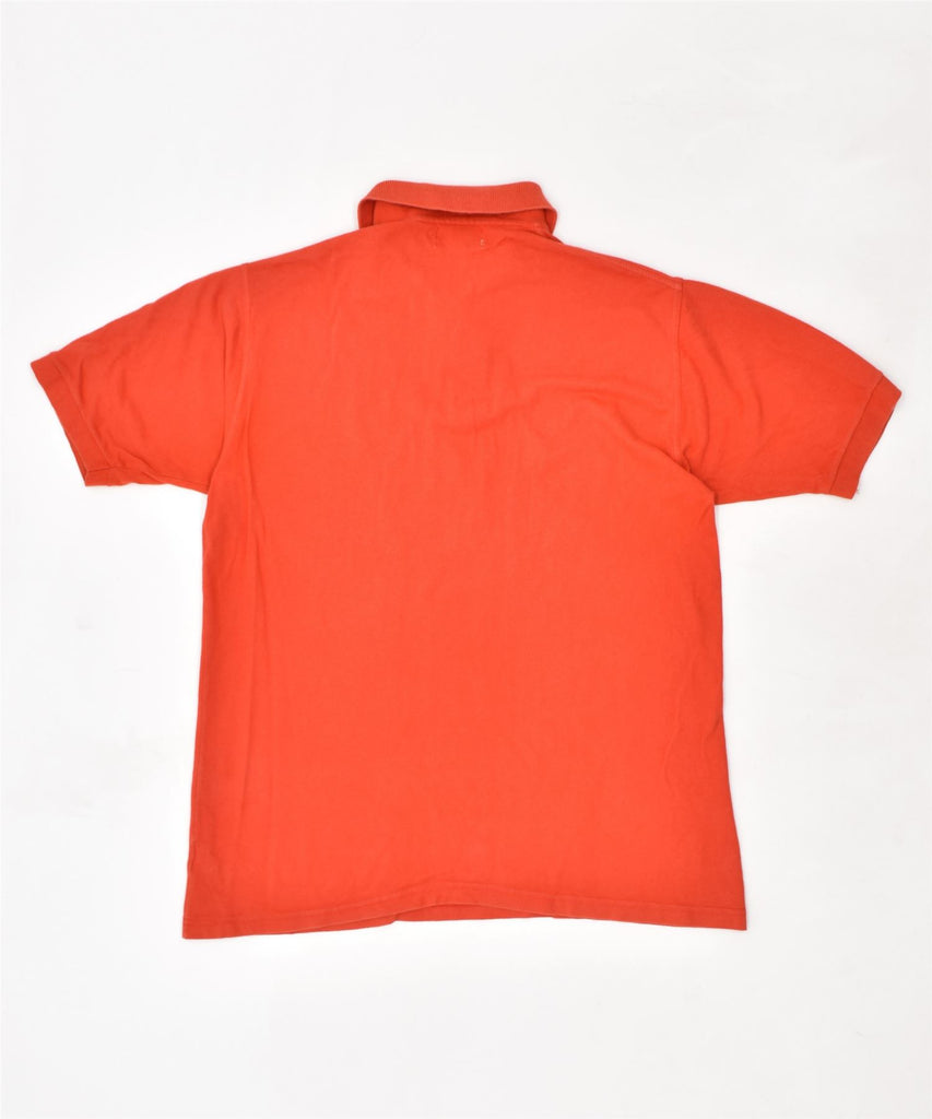 RICA LEWIS Mens Polo Shirt Medium Orange Cotton | Vintage | Thrift | Second-Hand | Used Clothing | Messina Hembry 