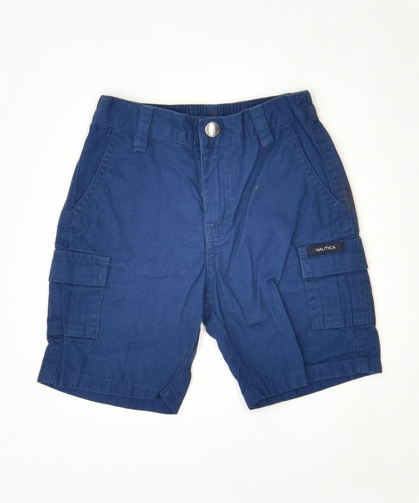 NAUTICA Boys Cargo Shorts 18-24 Months W17 Blue Cotton | Vintage | Thrift | Second-Hand | Used Clothing | Messina Hembry 