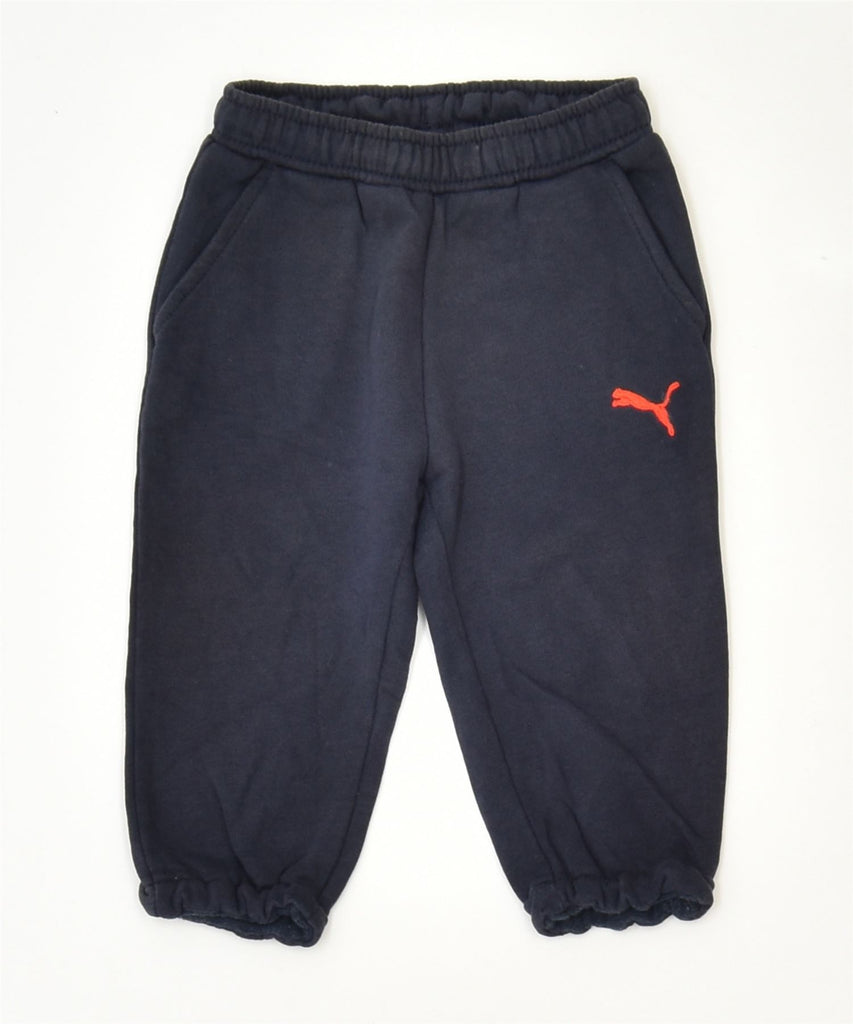 PUMA Boys Tracksuit Trousers 3-6 Months Navy Blue Sports | Vintage | Thrift | Second-Hand | Used Clothing | Messina Hembry 