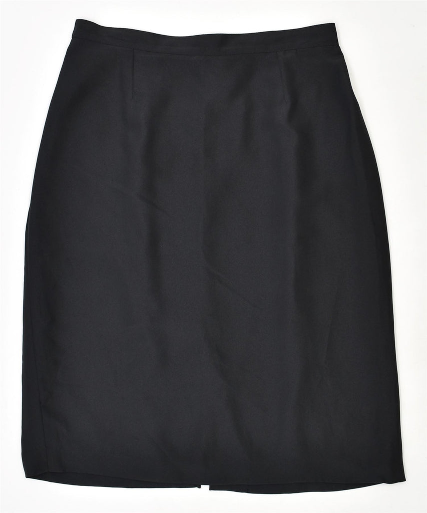 ELLE Womens Pencil Skirt IT 50 XL W32 Black Vintage | Vintage | Thrift | Second-Hand | Used Clothing | Messina Hembry 