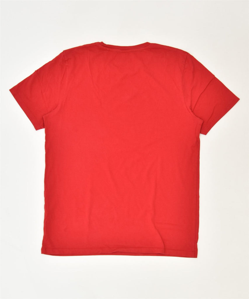 JACK & JONES Mens Graphic T-Shirt Top XL Red Cotton Classic | Vintage | Thrift | Second-Hand | Used Clothing | Messina Hembry 