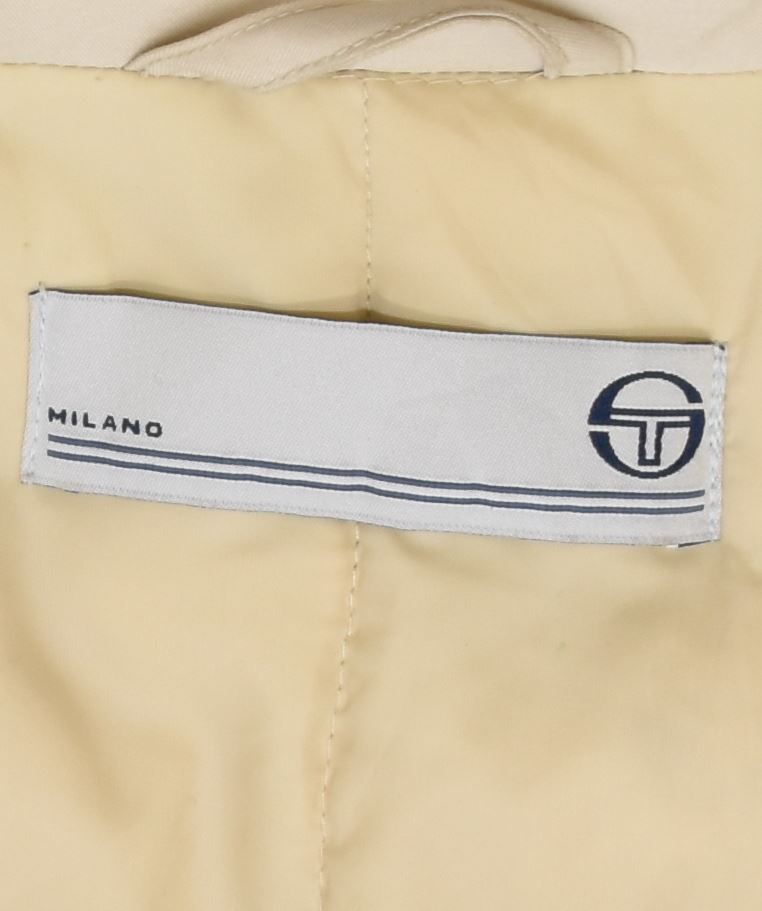 SERGIO TACCHINI Womens Padded Coat IT 48 XL Beige Polyester | Vintage | Thrift | Second-Hand | Used Clothing | Messina Hembry 