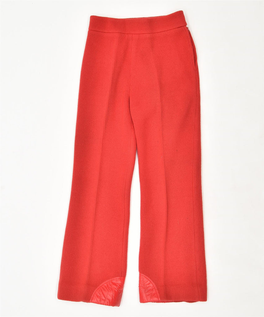 COLMAR Womens Straight Casual Trousers IT 46 Large W26 L30 Red | Vintage | Thrift | Second-Hand | Used Clothing | Messina Hembry 