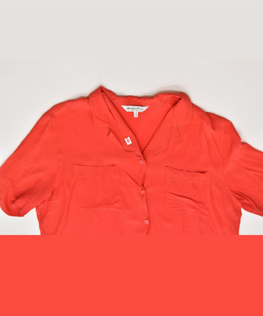 MARIO JUCCI CECCONI Womens Oversized Shirt Blouse IT 46 Large Red Vintage | Vintage | Thrift | Second-Hand | Used Clothing | Messina Hembry 