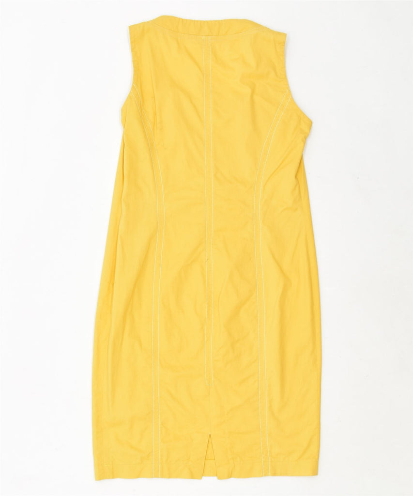 DIVA TREND Womens Sleeveless Sheath Dress UK 12 Medium Yellow Vintage | Vintage | Thrift | Second-Hand | Used Clothing | Messina Hembry 