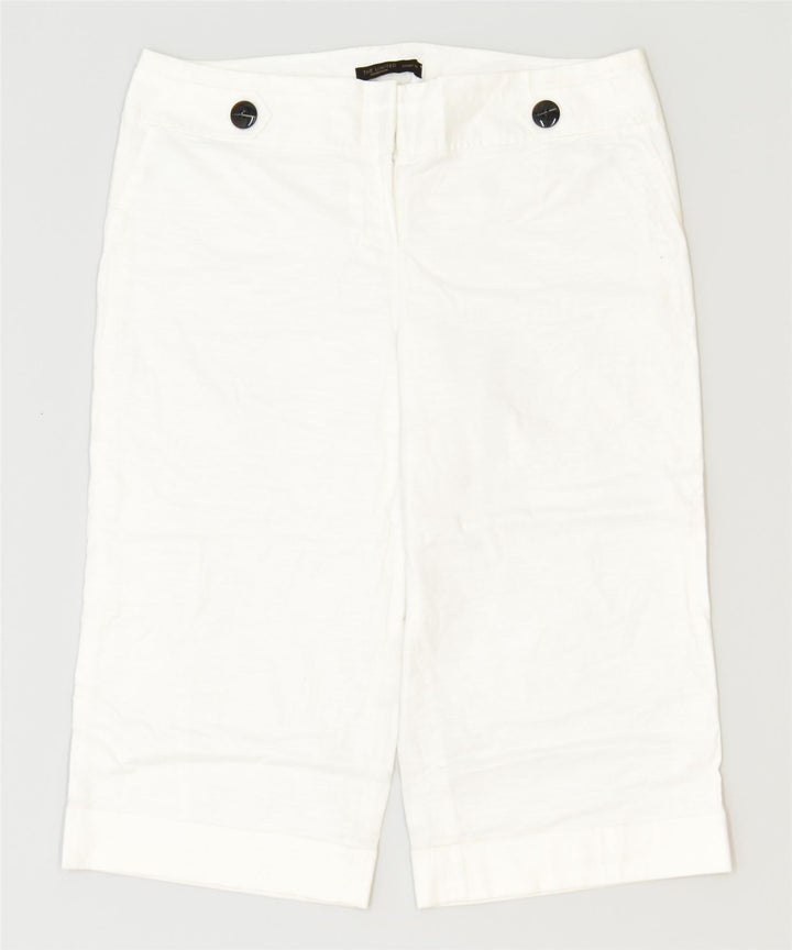 THE LIMITED Womens Cassidy Fit Capri Trousers US 14 2XL W36 L20 White | Vintage | Thrift | Second-Hand | Used Clothing | Messina Hembry 