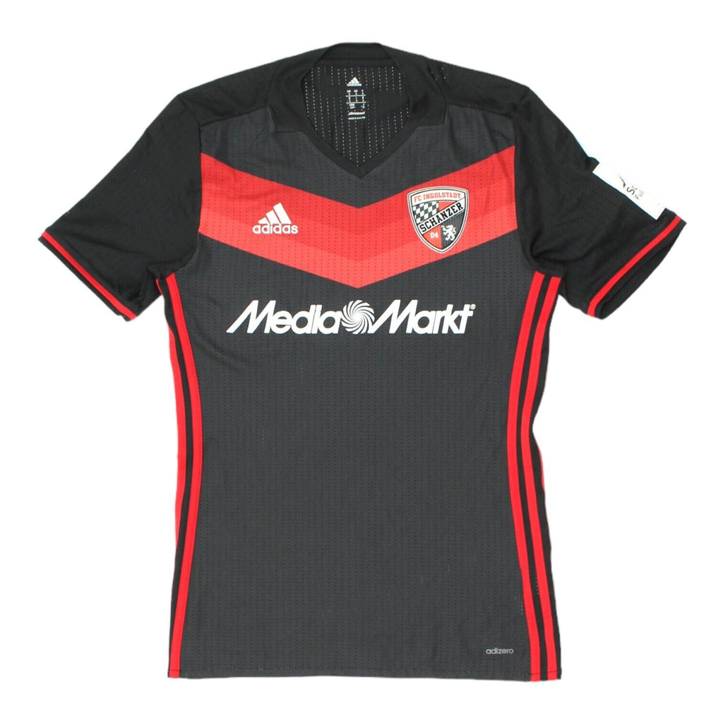 FC Ingolstadt 04 2016-17 Adidas Womens Black Away Shirt | Football Sportswear | Vintage Messina Hembry | Thrift | Second-Hand Messina Hembry | Used Clothing | Messina Hembry 