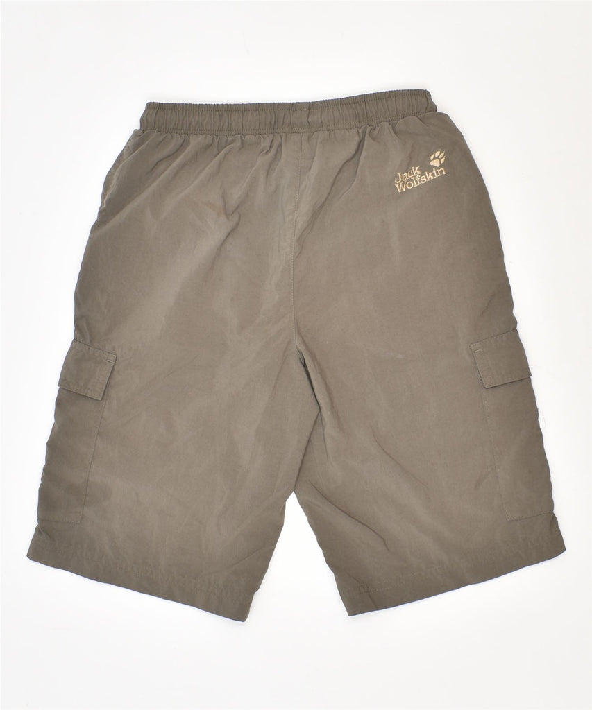 JACK WOLFSKIN Boys Cargo Shorts 10-11 Years W22 Khaki Polyamide | Vintage | Thrift | Second-Hand | Used Clothing | Messina Hembry 