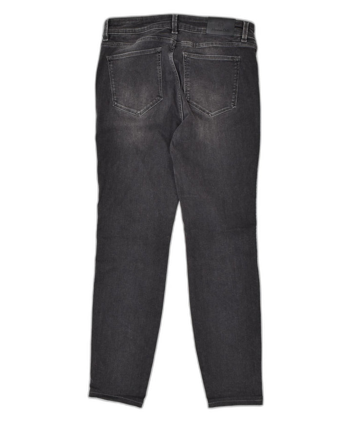 MASSIMO DUTTI Womens Mid Rise Skinny Jeans US 8 Medium W30 L26 Black | Vintage | Thrift | Second-Hand | Used Clothing | Messina Hembry 