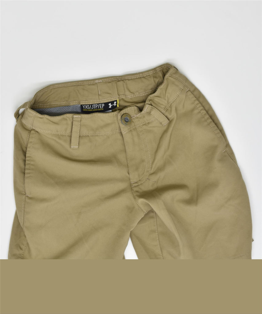 UNDER ARMOUR Boys Chino Shorts 5-6 Years XS W22 Khaki Polyester | Vintage | Thrift | Second-Hand | Used Clothing | Messina Hembry 