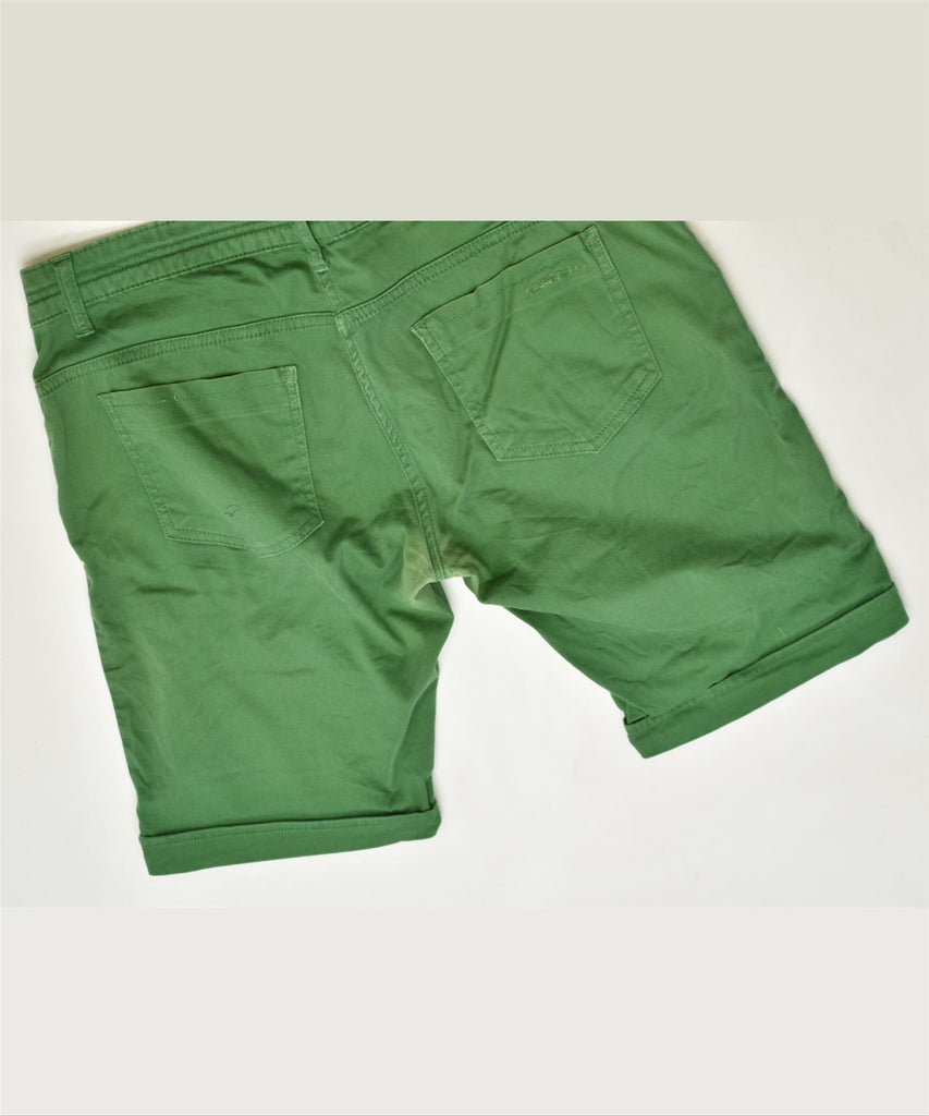 THINK PINK Womens Casual Shorts IT 48 XL W36 Green Cotton | Vintage | Thrift | Second-Hand | Used Clothing | Messina Hembry 