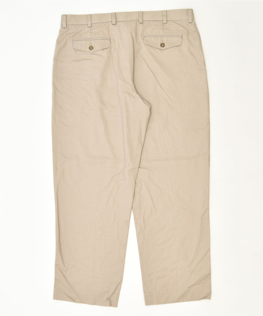 L.L.BEAN Mens Slim Chino Trousers W38 L31 Beige Cotton Classic | Vintage | Thrift | Second-Hand | Used Clothing | Messina Hembry 