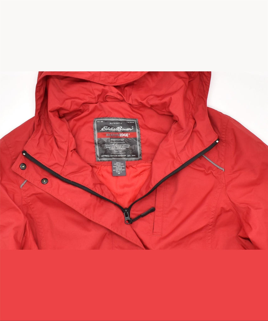 EDDIE BAUER Womens Weather Edge Windbreaker Jacket UK 14 Medium Red Nylon | Vintage | Thrift | Second-Hand | Used Clothing | Messina Hembry 