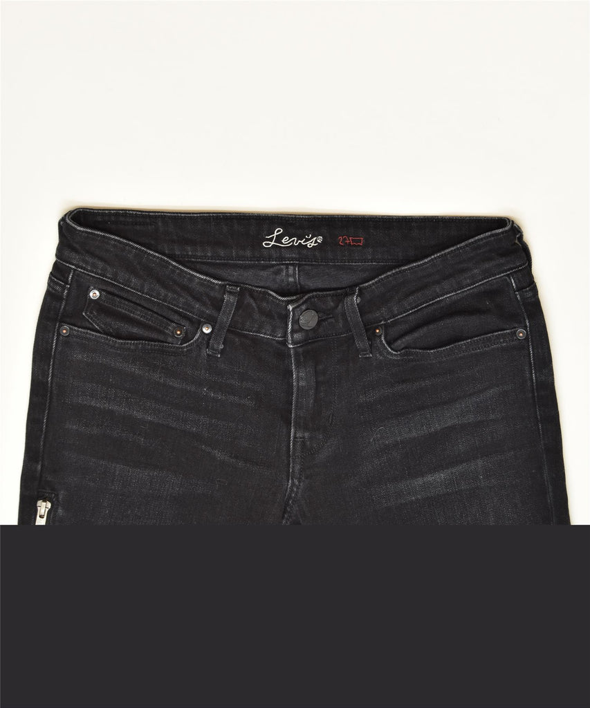 LEVI'S Womens Slim Jeans W27 L29 Black Classic | Vintage | Thrift | Second-Hand | Used Clothing | Messina Hembry 