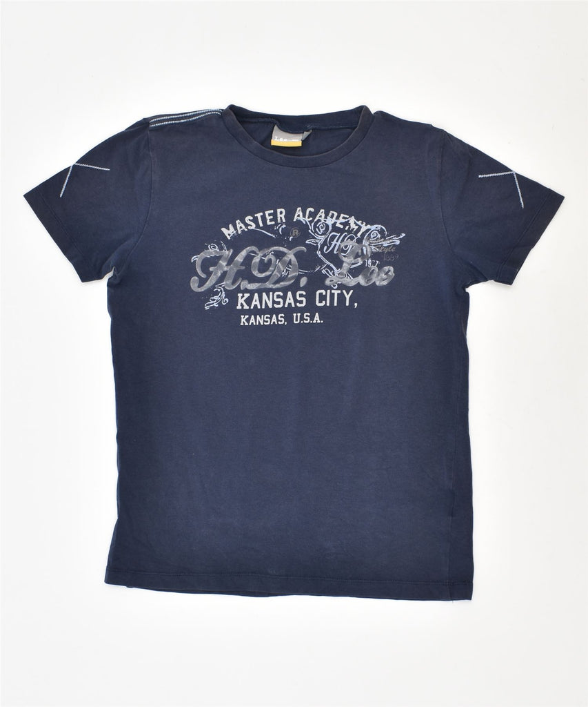 LEE Boys Graphic T-Shirt Top 9-10 Years Navy Blue | Vintage | Thrift | Second-Hand | Used Clothing | Messina Hembry 