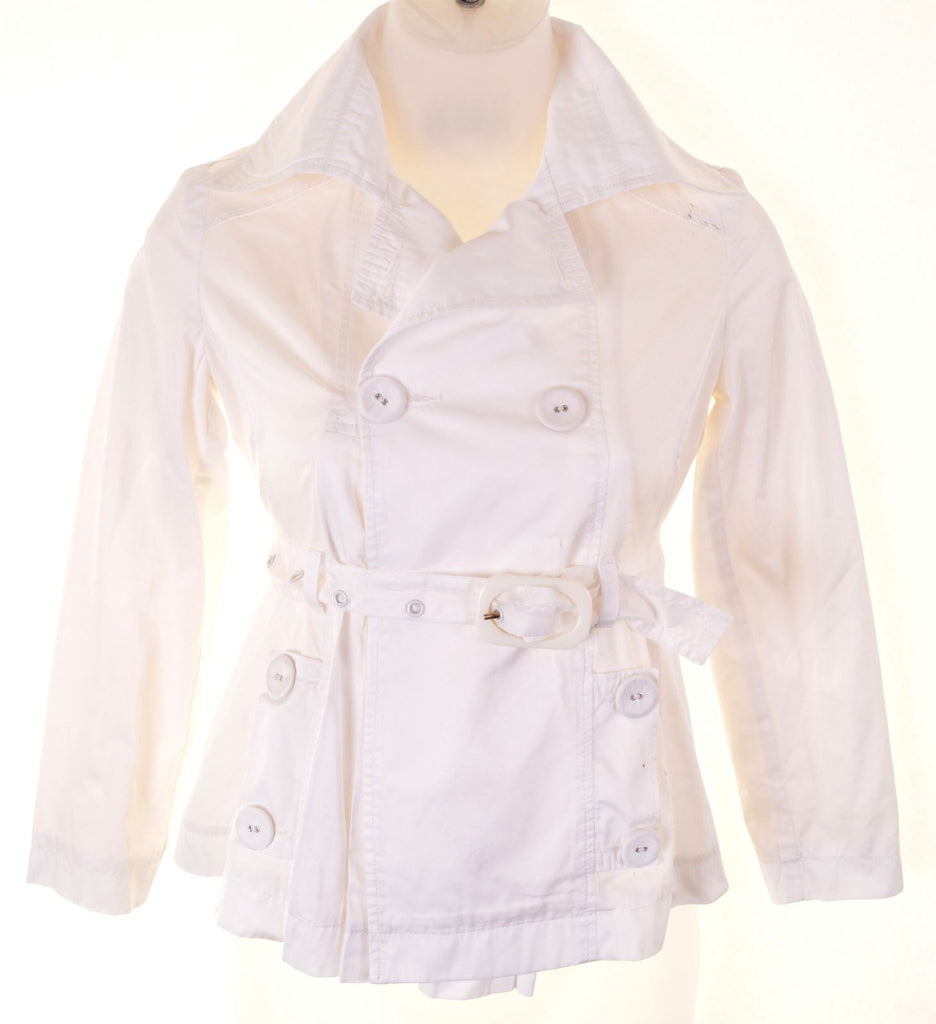 PATRIZIA PEPE FIRENZE Girls Jacket 11-12 Years Large White - Second Hand & Vintage Designer Clothing - Messina Hembry